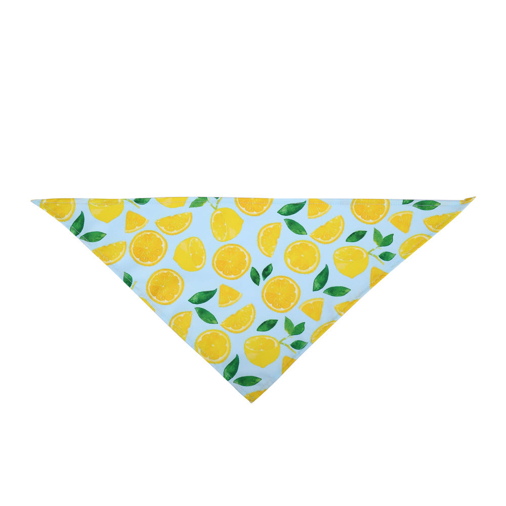 Summer donut pet triangle scarf