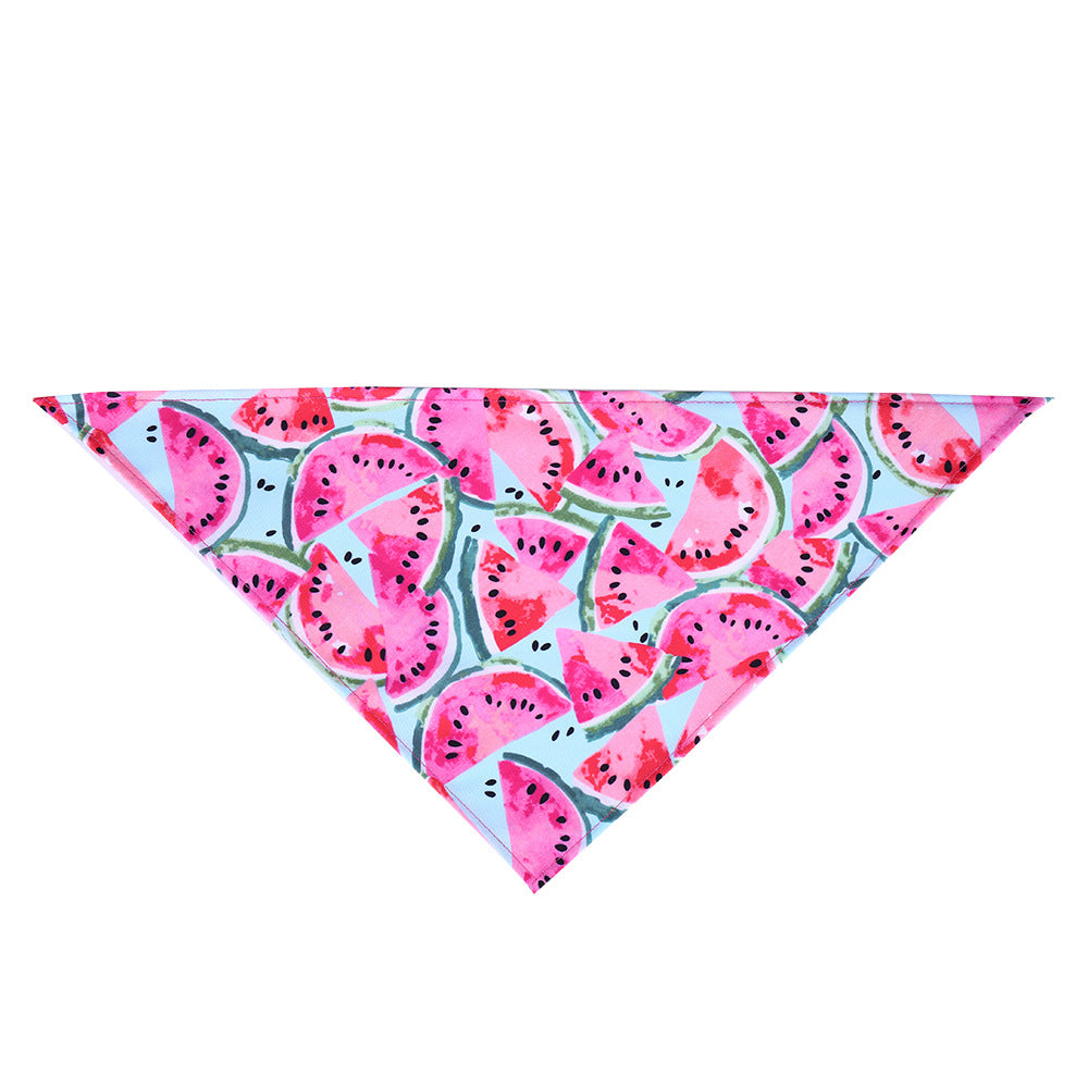 Summer donut pet triangle scarf