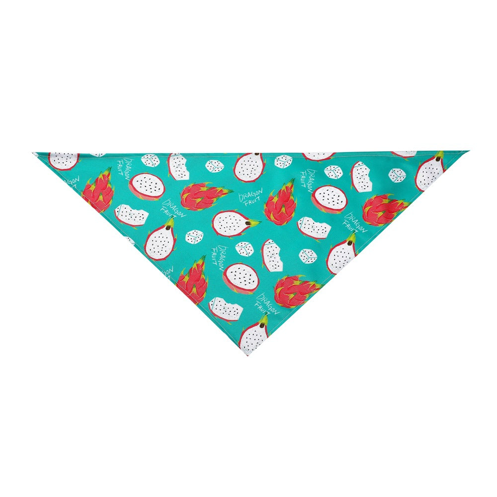 Summer donut pet triangle scarf