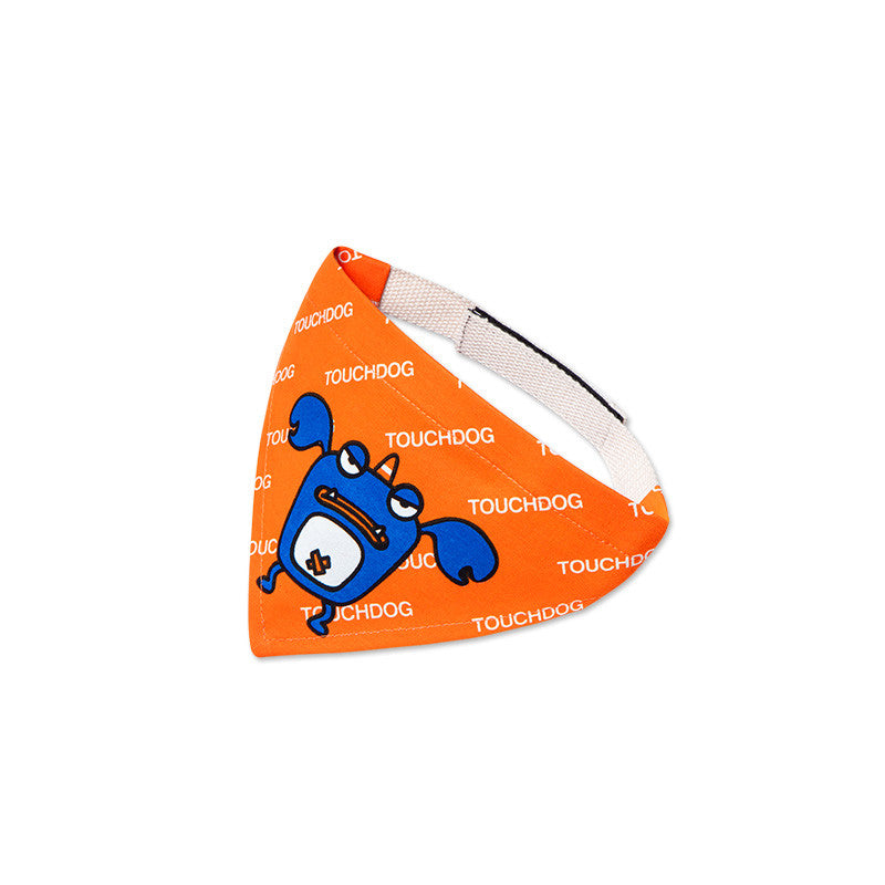 Pet cartoon print triangle scarf
