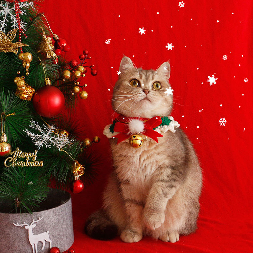 Cat Collar Scarf  Pet ChristmasNew Year's