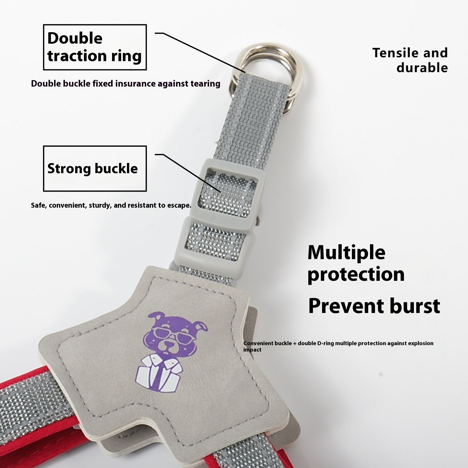 Hand Holding Rope Vest Dog Leash