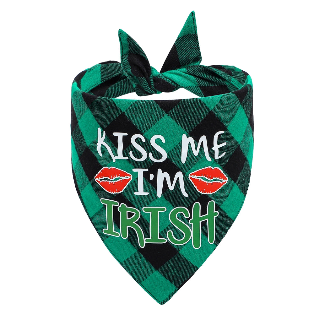 Triangle Scarf Dog Scarf Irish Festival Pet Slobber Towel