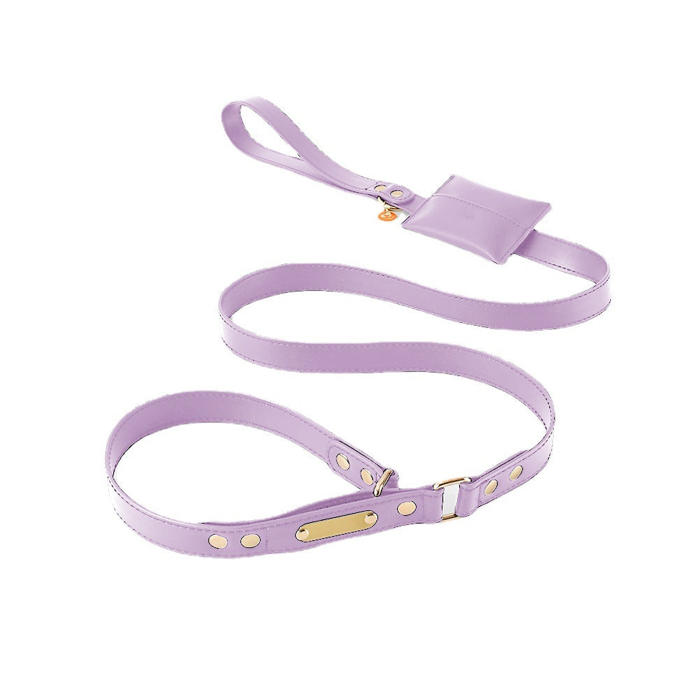 One-piece Leather Explosion-proof Leash For Pet Dogs