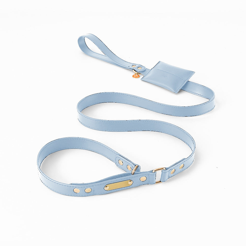 One-piece Leather Explosion-proof Leash For Pet Dogs