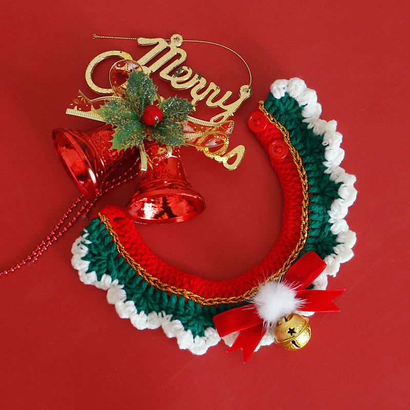 Cat Collar Scarf  Pet ChristmasNew Year's