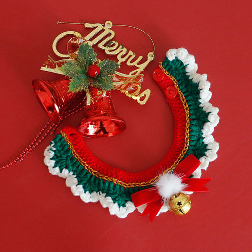 Cat Collar Scarf  Pet ChristmasNew Year's