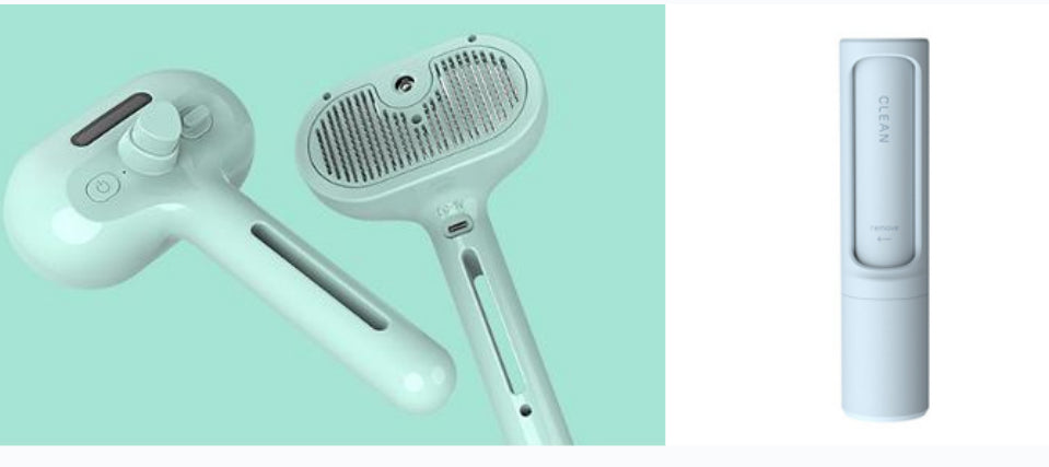 Pet Comb Self Cleaning Pets Hair Remover Brush For Dogs Grooming Tools Dematting Comb Built-in Mist Humidifier Pet Products